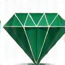 Symbol for kvalitet: en diamant med glinsende fasetter
